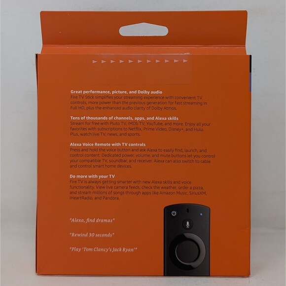 Amazon Fire TV Stick with Alexa Voice Remote 3rd Gen Streaming Device S3L46N - Picture 14 of 15